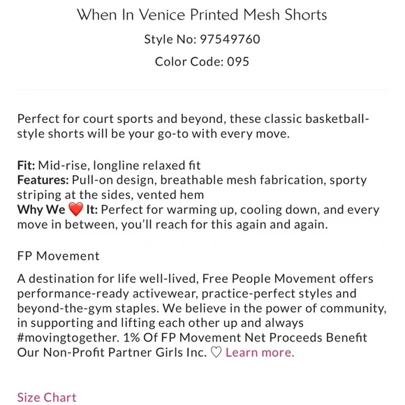 Free People when in venice printed mesh shorts - Picture 5 of 6